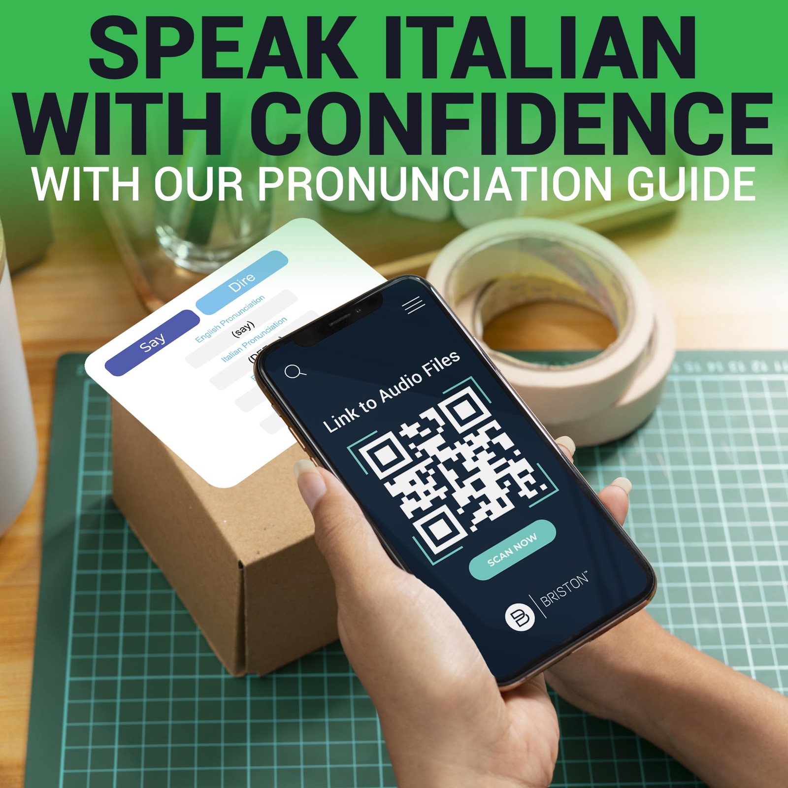 Italian Vocabulary Flash Cards – 300 Words with Pictures & Pronunciation – Ed…