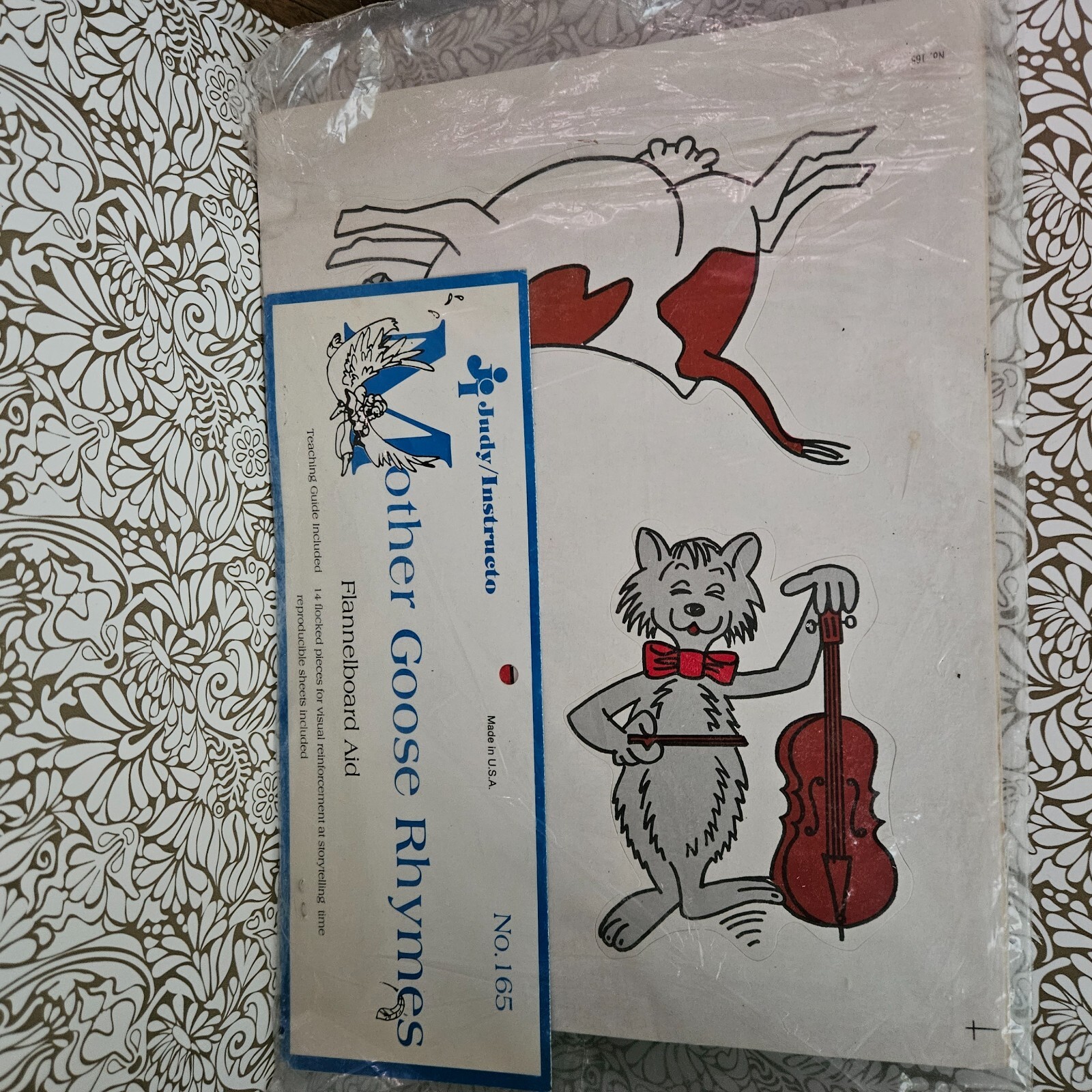 Vintage Mother Goose Rhymes Flannel board NIP cutouts Teacher Preschool Literacy