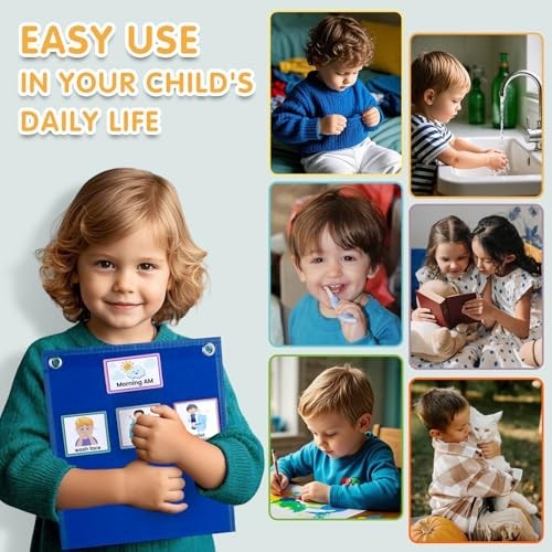 Visual Schedule Chart for Kids with Autism | Daily Routine Planner & Chore Board