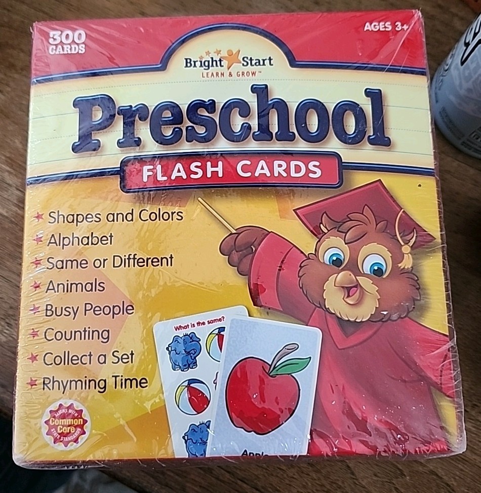 Bright Start Learn & Grow Preschool FlashCards NEW Sealed 300 Cards