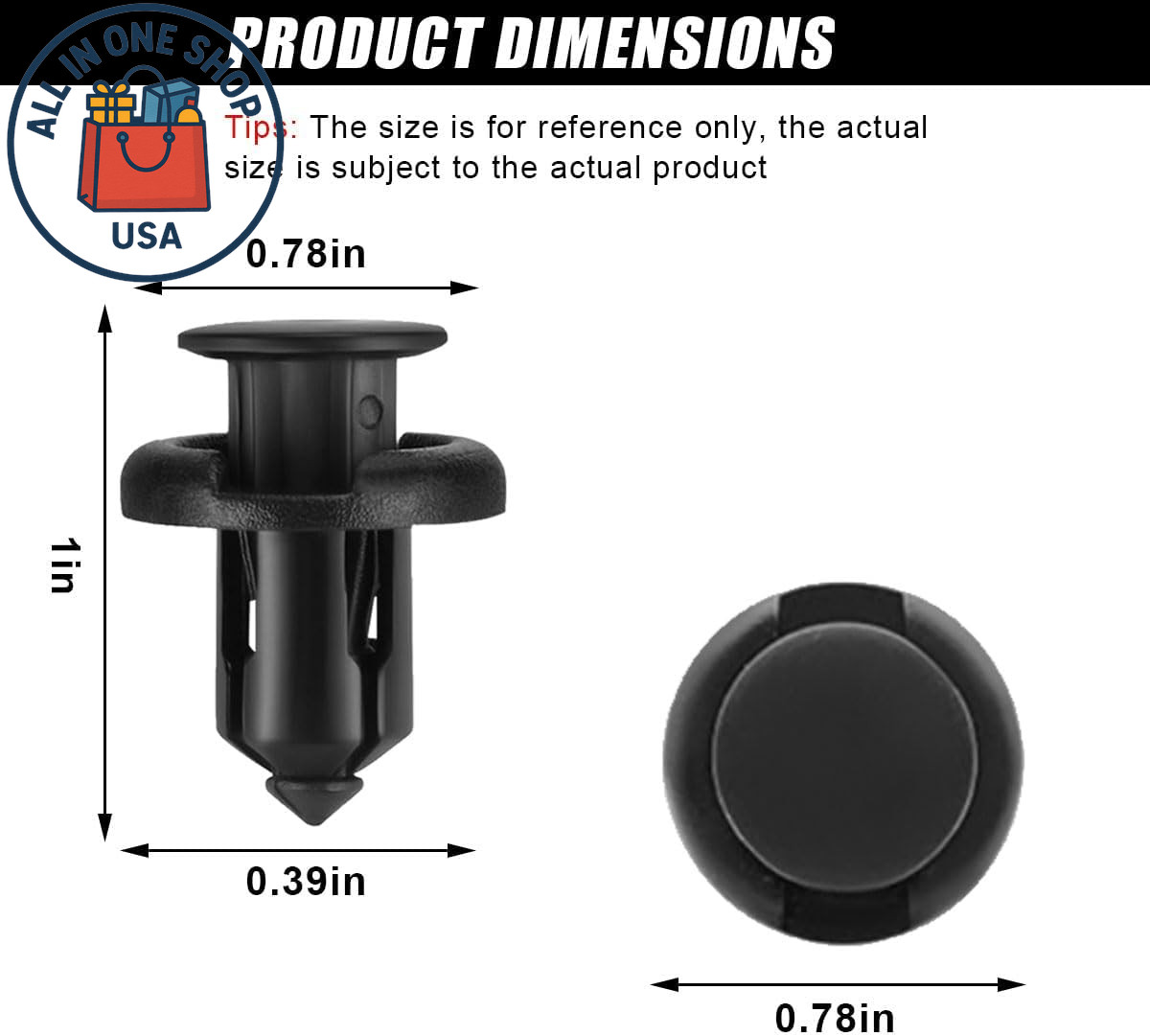 Nylon Push-Type Retainer Clips for Honda Vehicles
