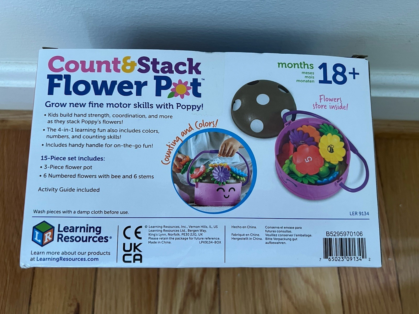 Poppy the Count & Stack Flower Pot Toy