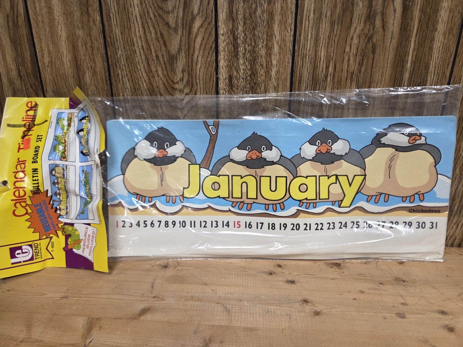 Vintage 1985 Trend Enterprises Calendar Timeline Bulletin Board Set