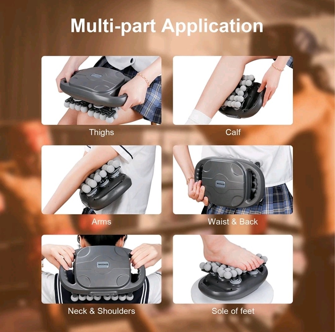 42-head 42-Drive Massage Gun Set, Deep Tissue Percussion Massager with 42 Black