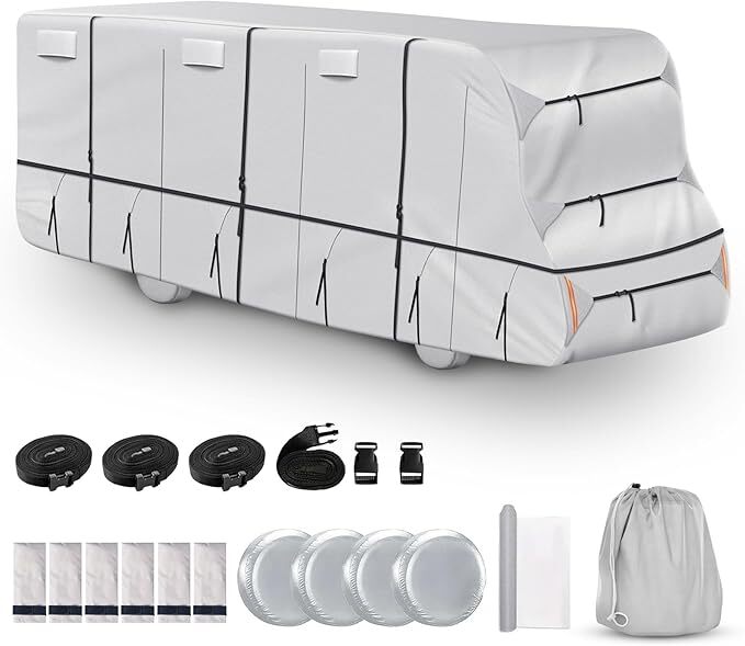 420D Top Class C RV Cover Fits 29′-32′ Waterproof Rip-Resistant Anti-UV