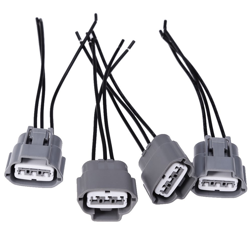 Hoypeyfiy 4pcs Ignition Coil Pack Wiring Harness Connector Replacement for…