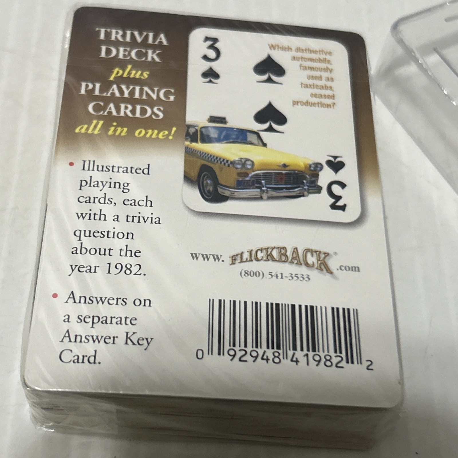 Vintage Trivia Challenge Playing Cards 1982 Unopened NEW/4j