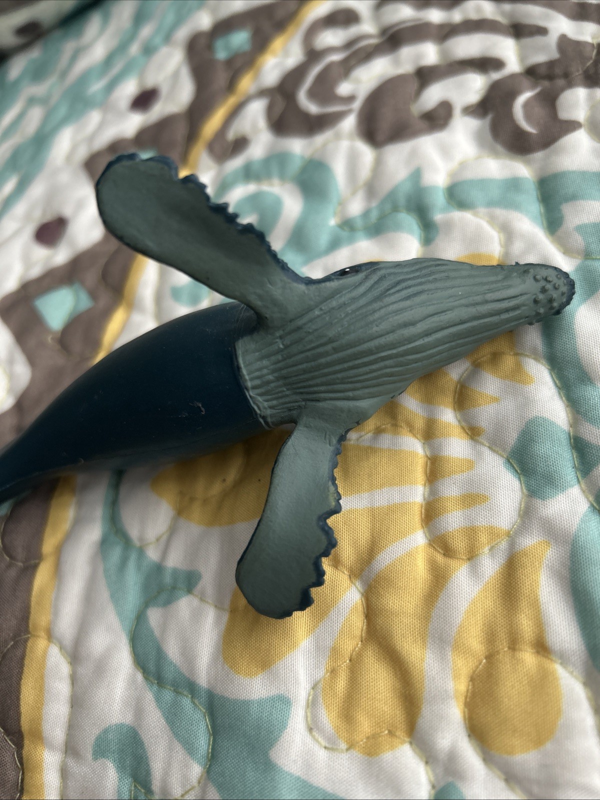 Realistic Humpback Whale Toy 6” Plastic Replica Sea Life Decor Cake Topper