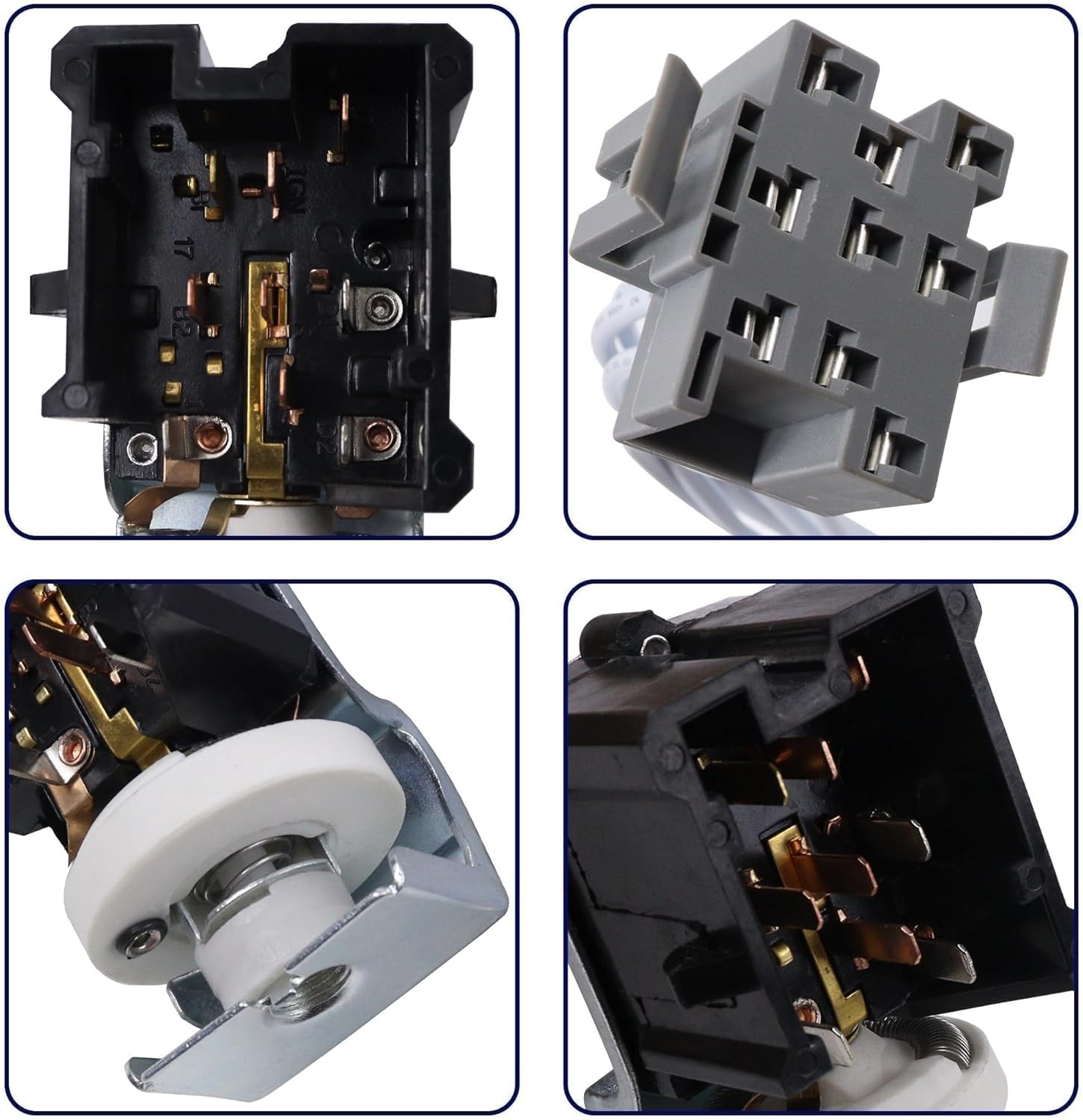E7TZ-11654-A 9 Terminal Headlight Switch with Connector Wire Harness Fit for