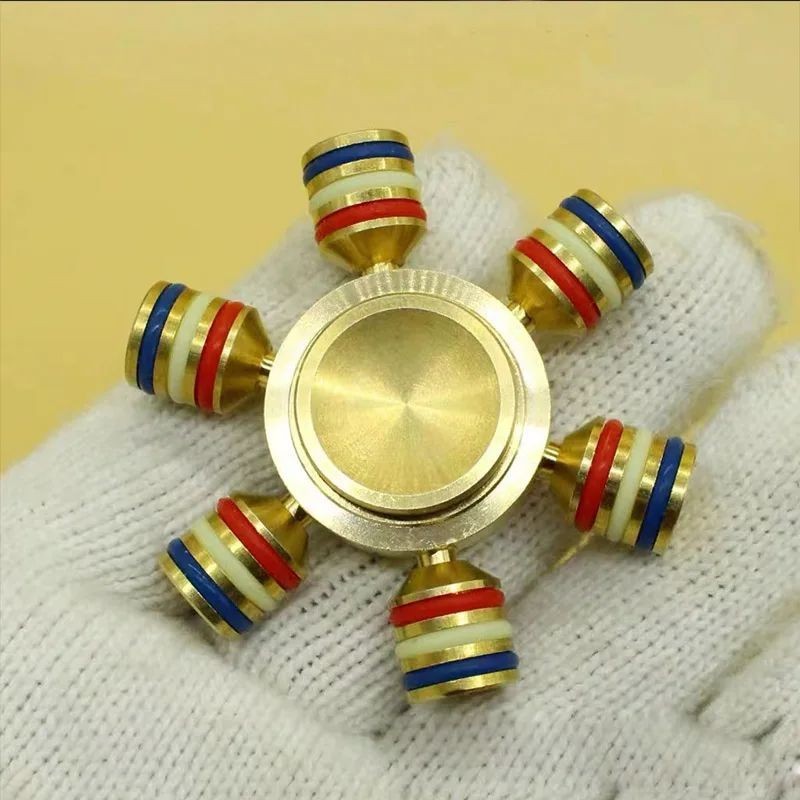 Unique Metal Fidget Spinner – EDC Fingertip Gyro Toy for Stress & Anxiety Relief