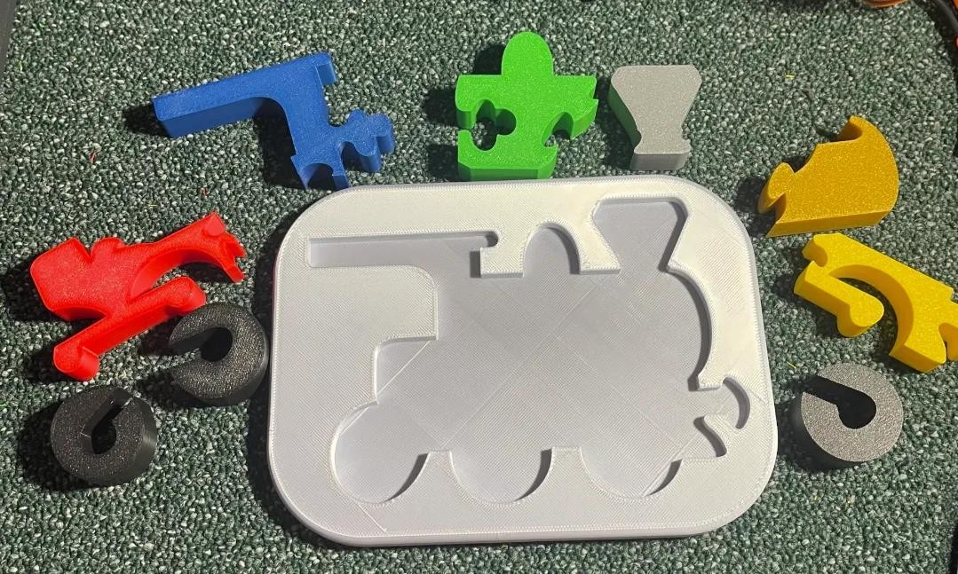Locomotive Shape Puzzle for Kids – Motor Skills Development and Shape
