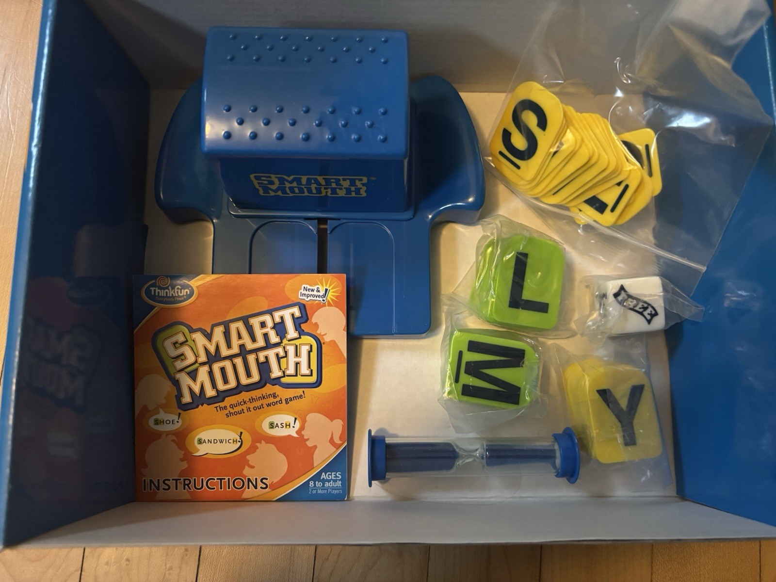 ThinkFun Smart Mouth Word Game New Educational Learning Letter Tile Mensa Winner