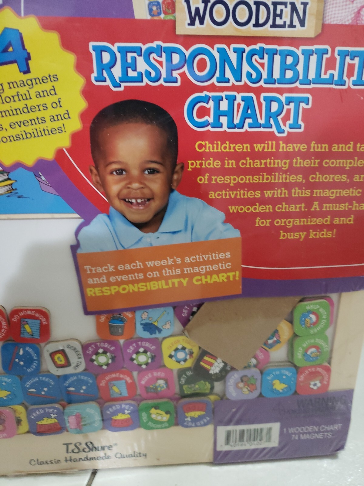 My Responsibility Chart Wooden Magnetic T.S. Shure Classic 14.5″x20″ New Sealed