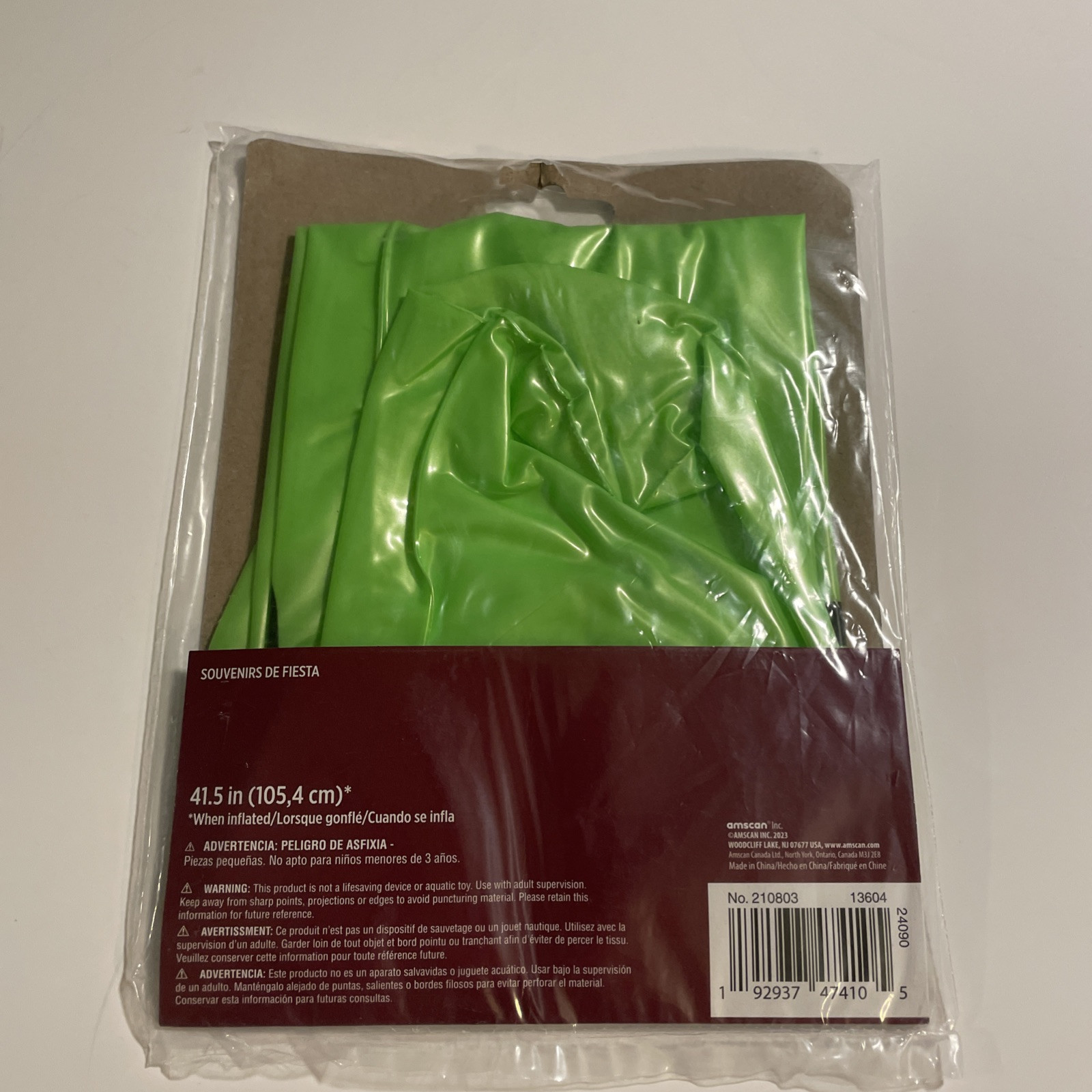 41” Inflatable Green Crayon. New