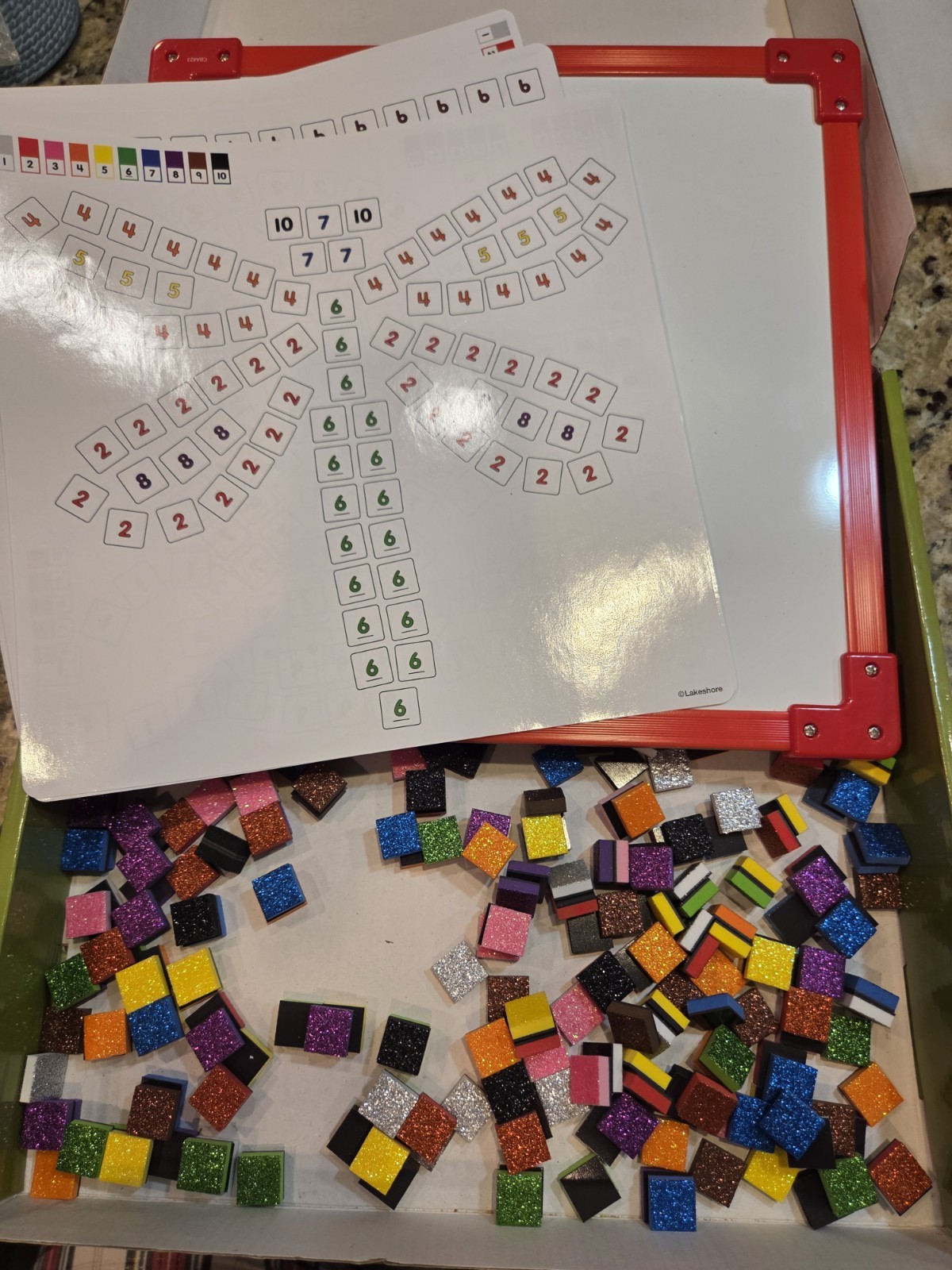 Lakeshore Mosaic Creations Magnetic Designer Homeschool Age 4+ Colors Numbers