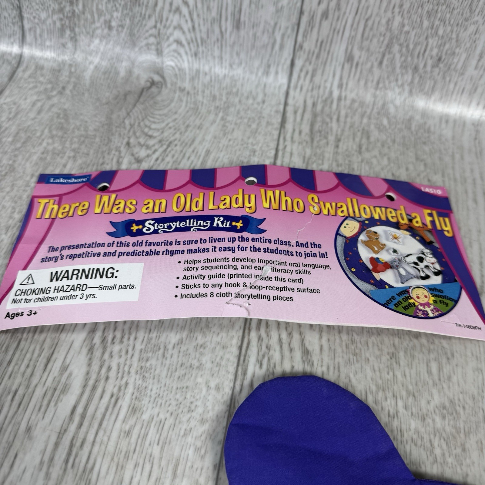 Lakeshore There was An Old Lady Who Swallowed A Fly Storytelling Kit Props