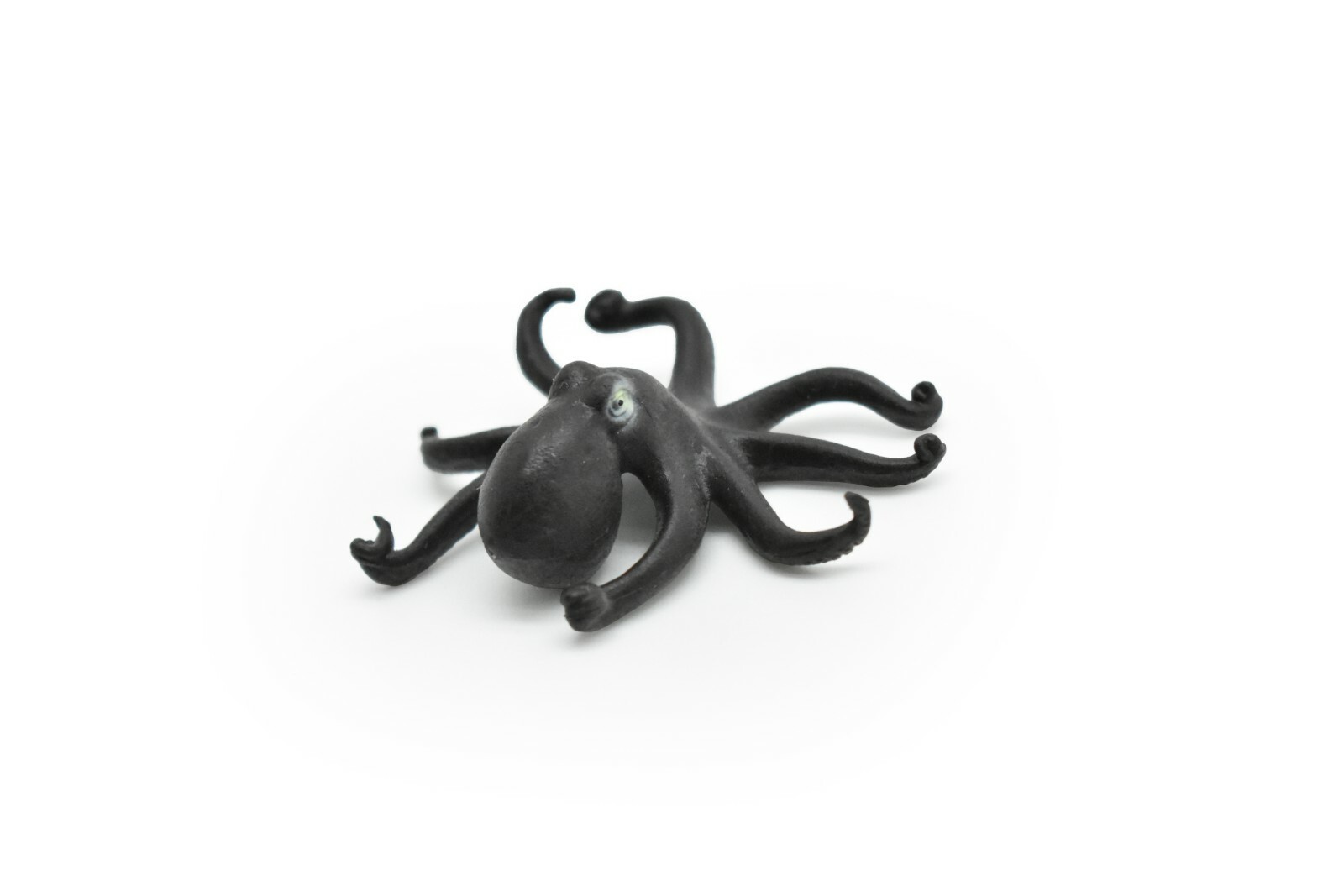 Octopus Toy, Black, Model, Realistic Plastic Replica Sea Life 2″ CWG267 B46
