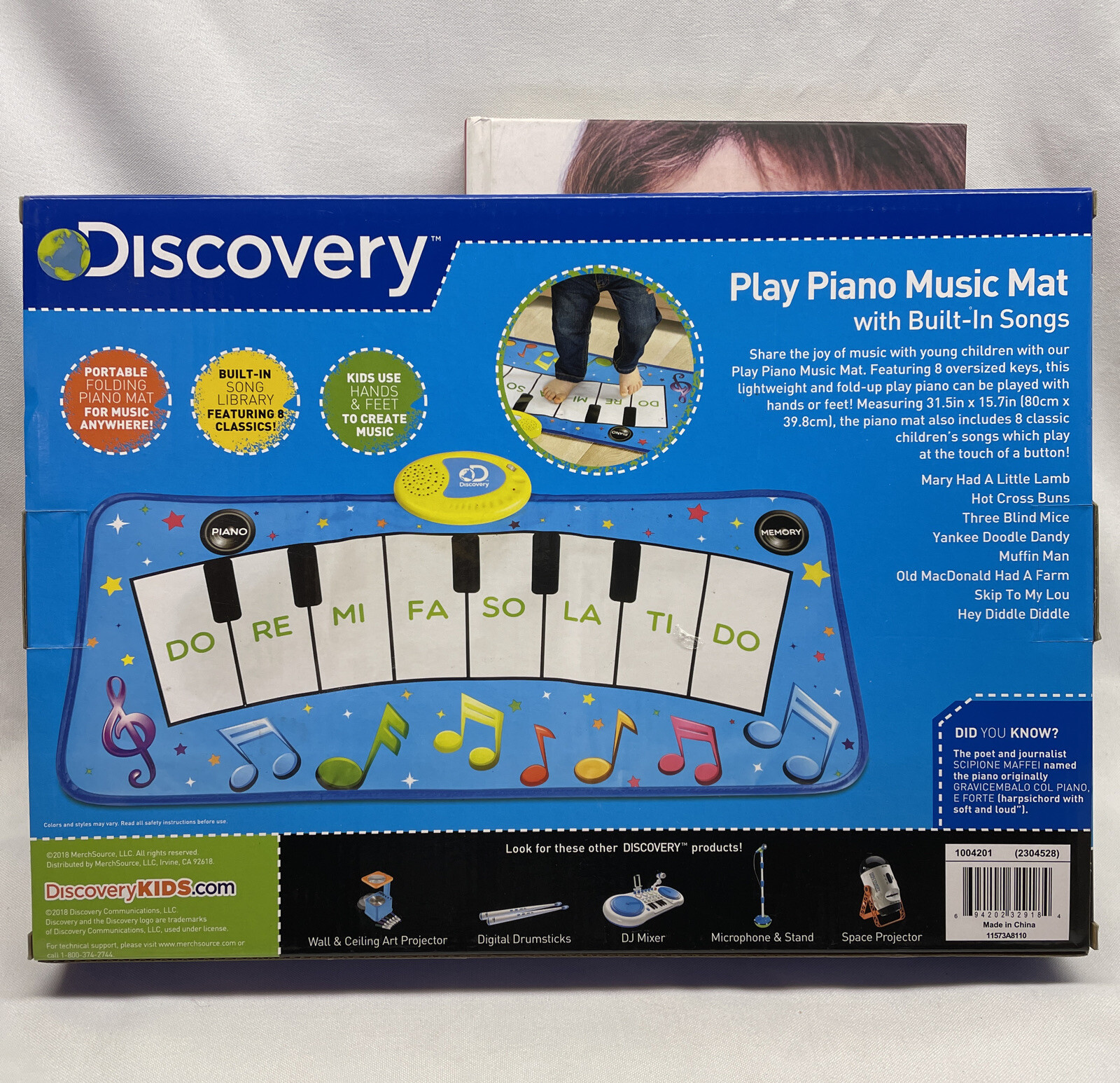 NEW Discovery Play Piano Music Mat Keyboard Built In Song Library Unique NIB