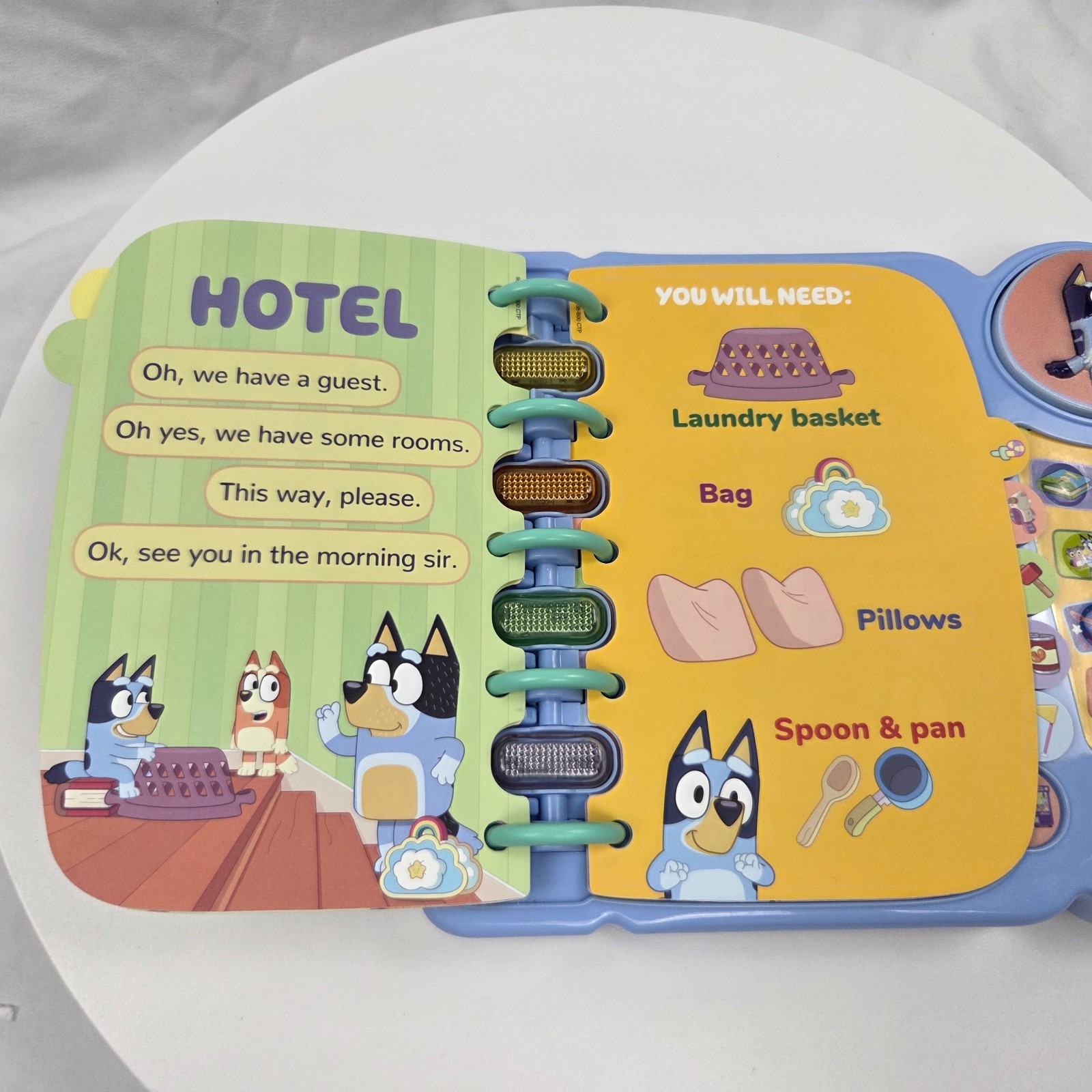 VTech Bluey’s Book of Games Interactive Pretend-Play Book for Preschoolers