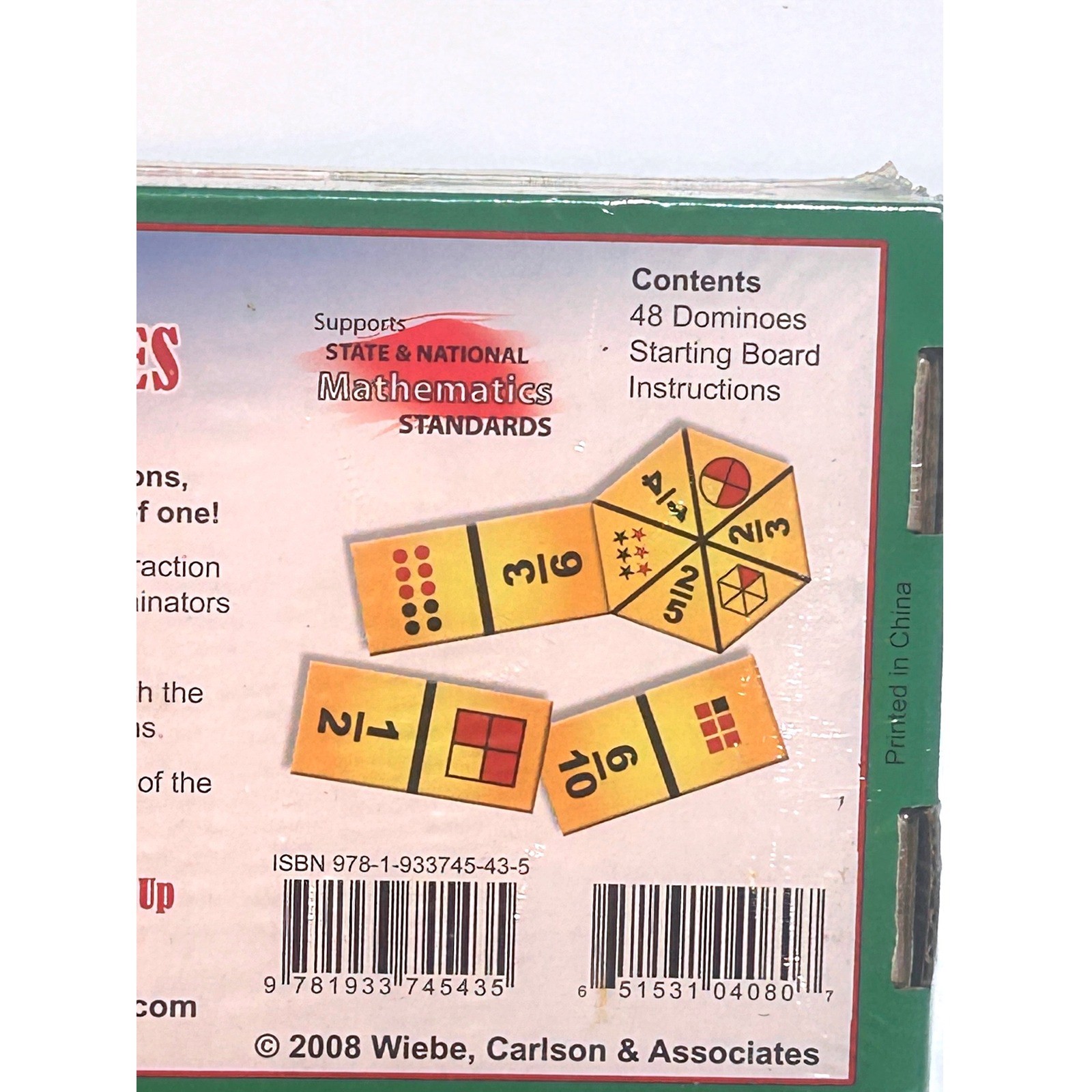 2 Math WCA Learning Games Where’s Wilma Graphing Original Fraction Dominoes New