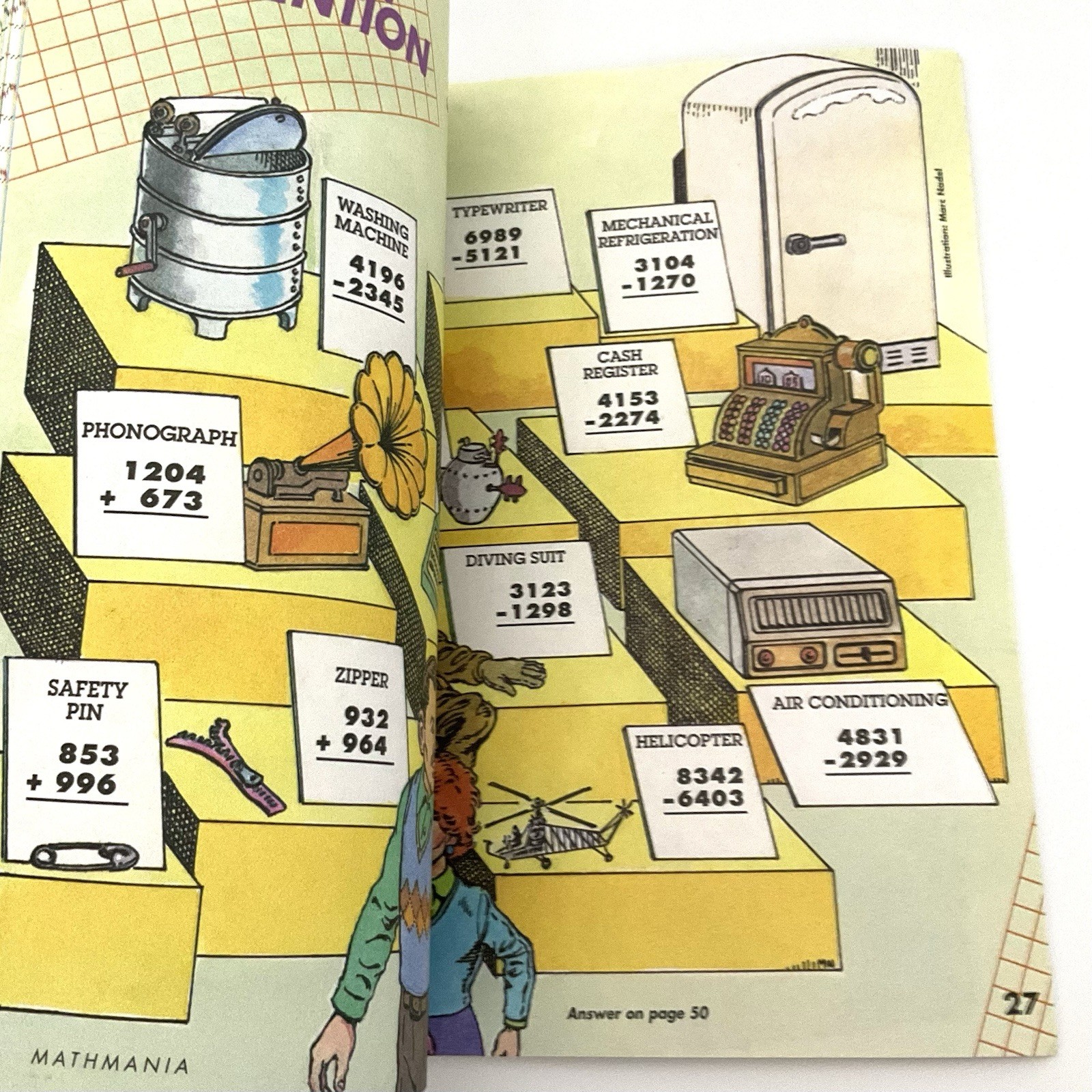 Vintage Highlights Puzzlemania (1) & Mathmania (3) LOT of 4 books 1990’s