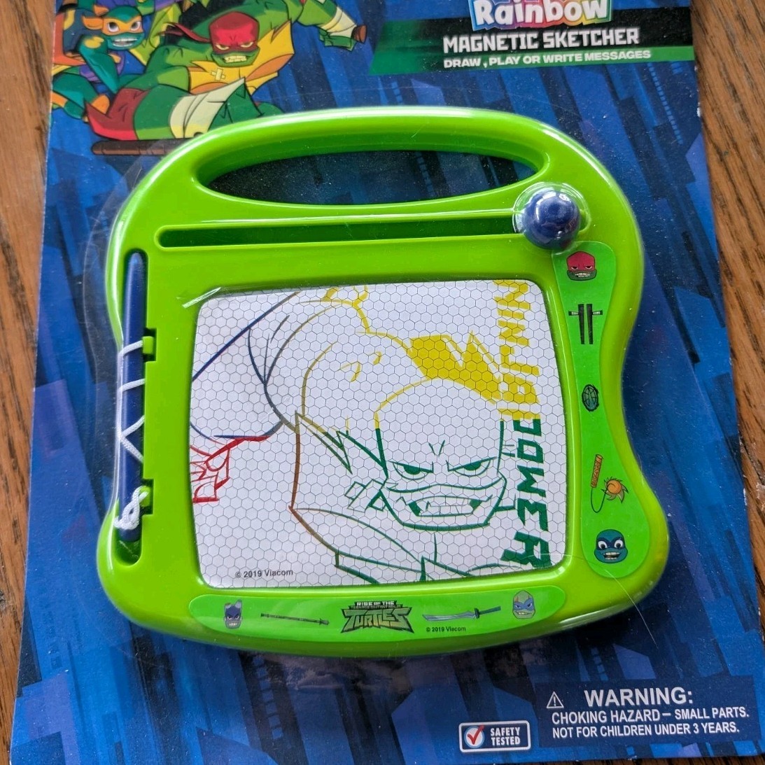Nickelodeon Teenage Mutant Ninja Turtles Rainbow Green Magnetic Sketcher Toy
