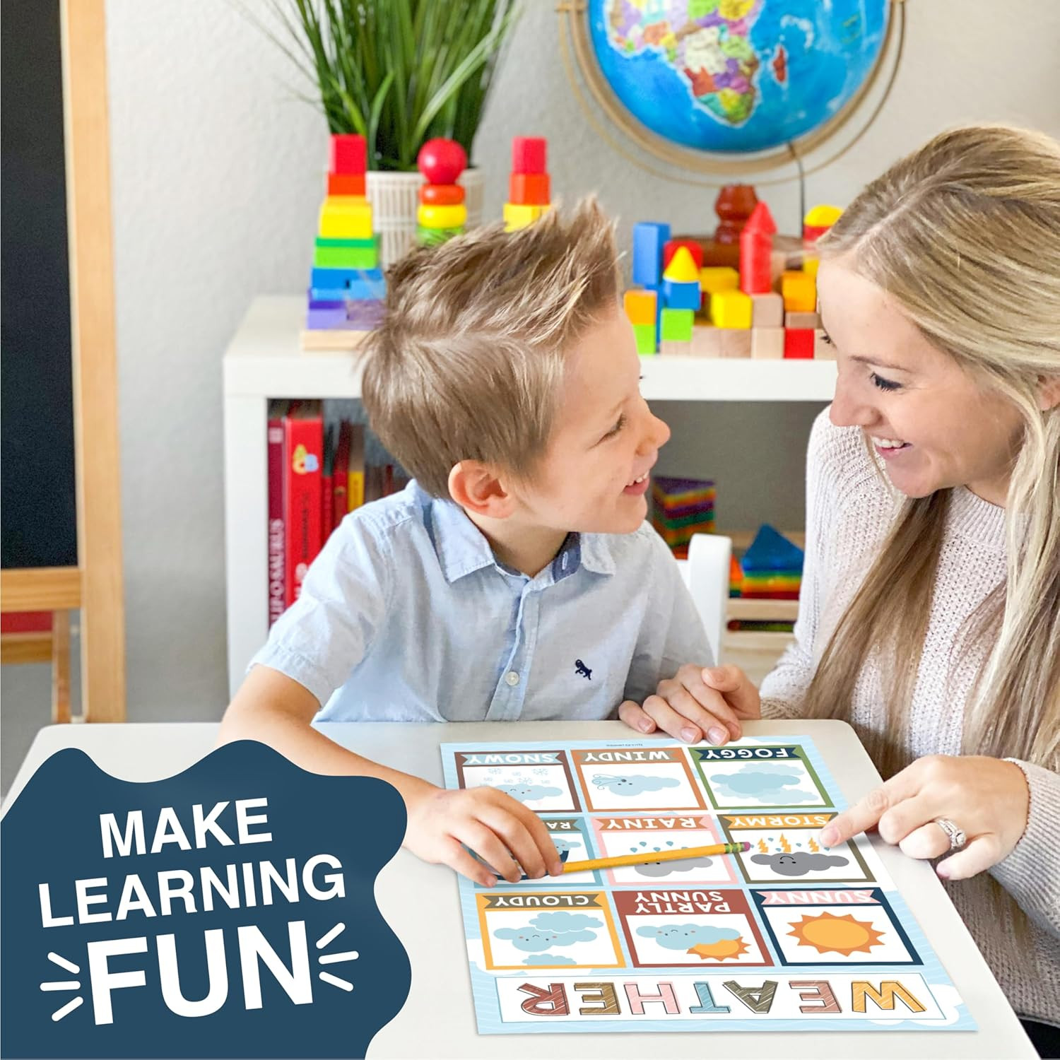 16 Educational Posters for Toddlers 1-3 – Learning Poster for Kids Ages 3-5, Alp