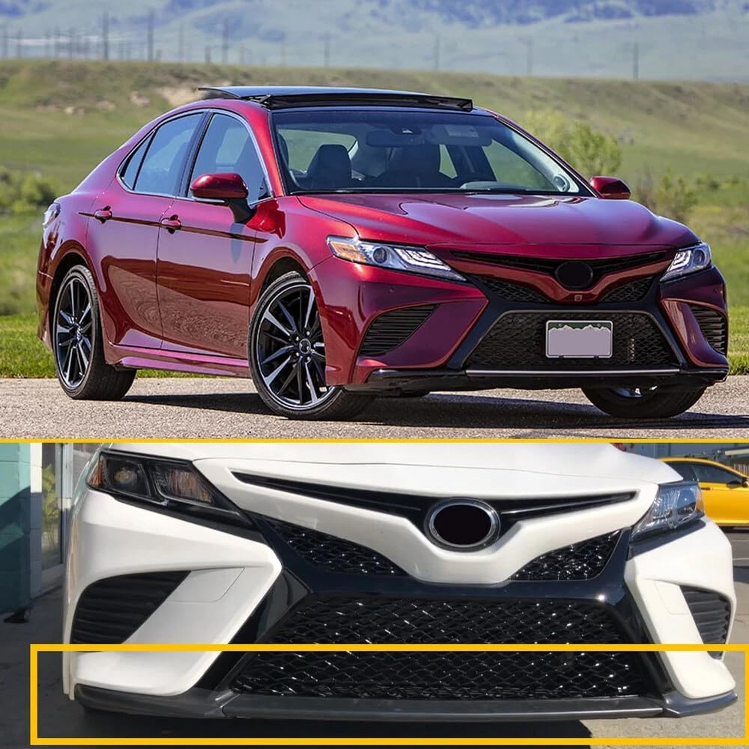 Front Bumper Lower Grille Trim Molding Fit For Toyota Camry SE XSE 2018 2019 …
