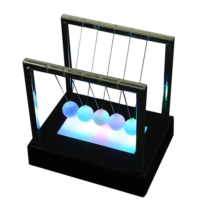 Newtons Swing Ball LED Light Up Science Toys Balance Balls Home & Office Decor