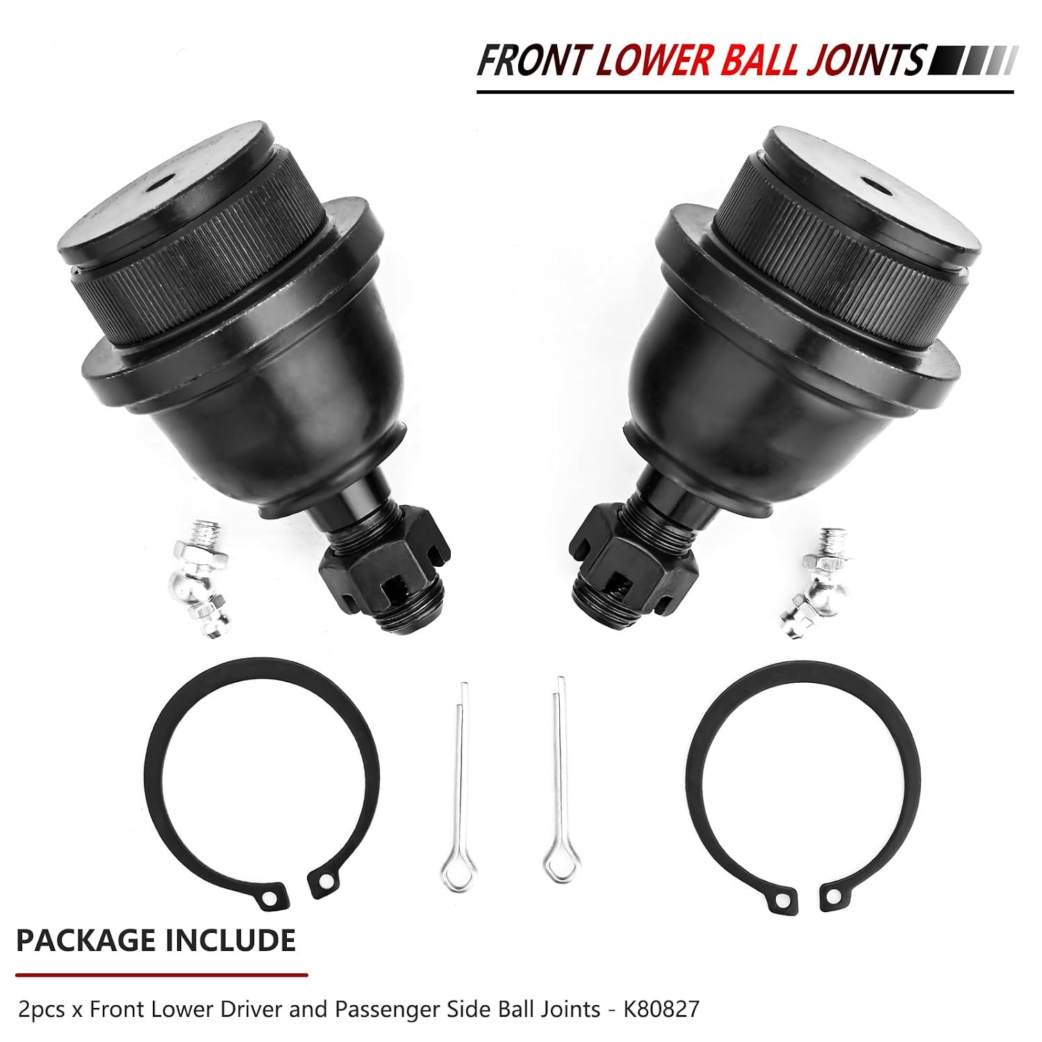 2005-2019 2PCS Front Lower Ball Joint Driver and Passenger Side JLEO K80827