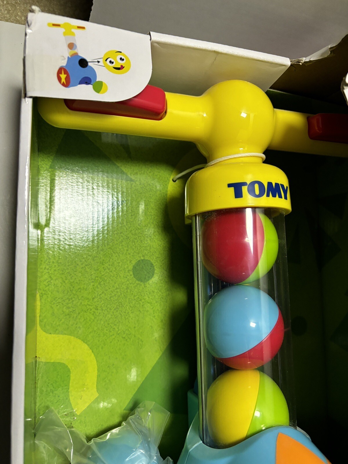 Tomy Toomies Pic N Pop Toddler Child Push Along Toy Learning Development Device