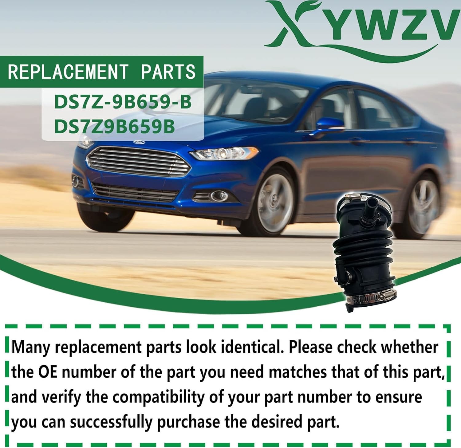 Engine Air Intake Hose Assembly Compatible with Ford Fusion 2013-2020 |