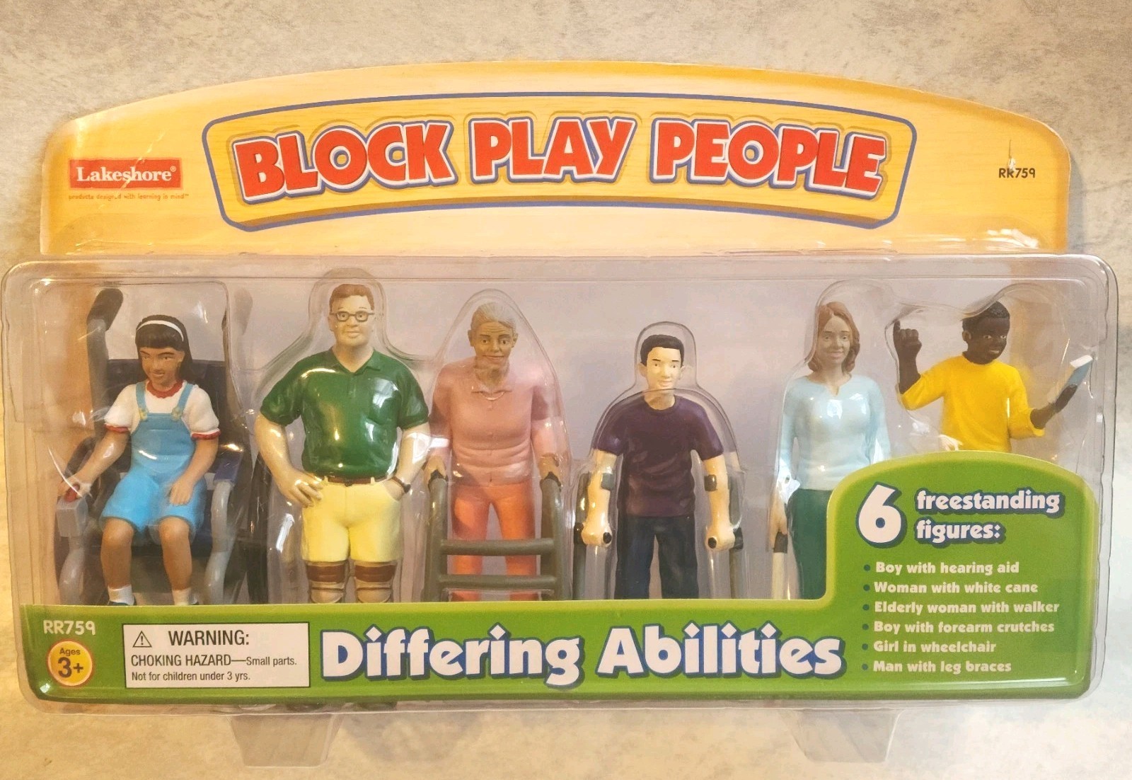 Lakeshore Block Play People Differing Abilities 6 Freestanding Figures
