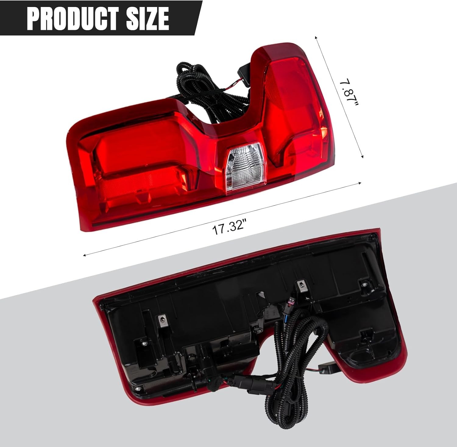 LED Tail Light Assembly Compatible with 2019-2023 Chevy Silverado 1500 left side