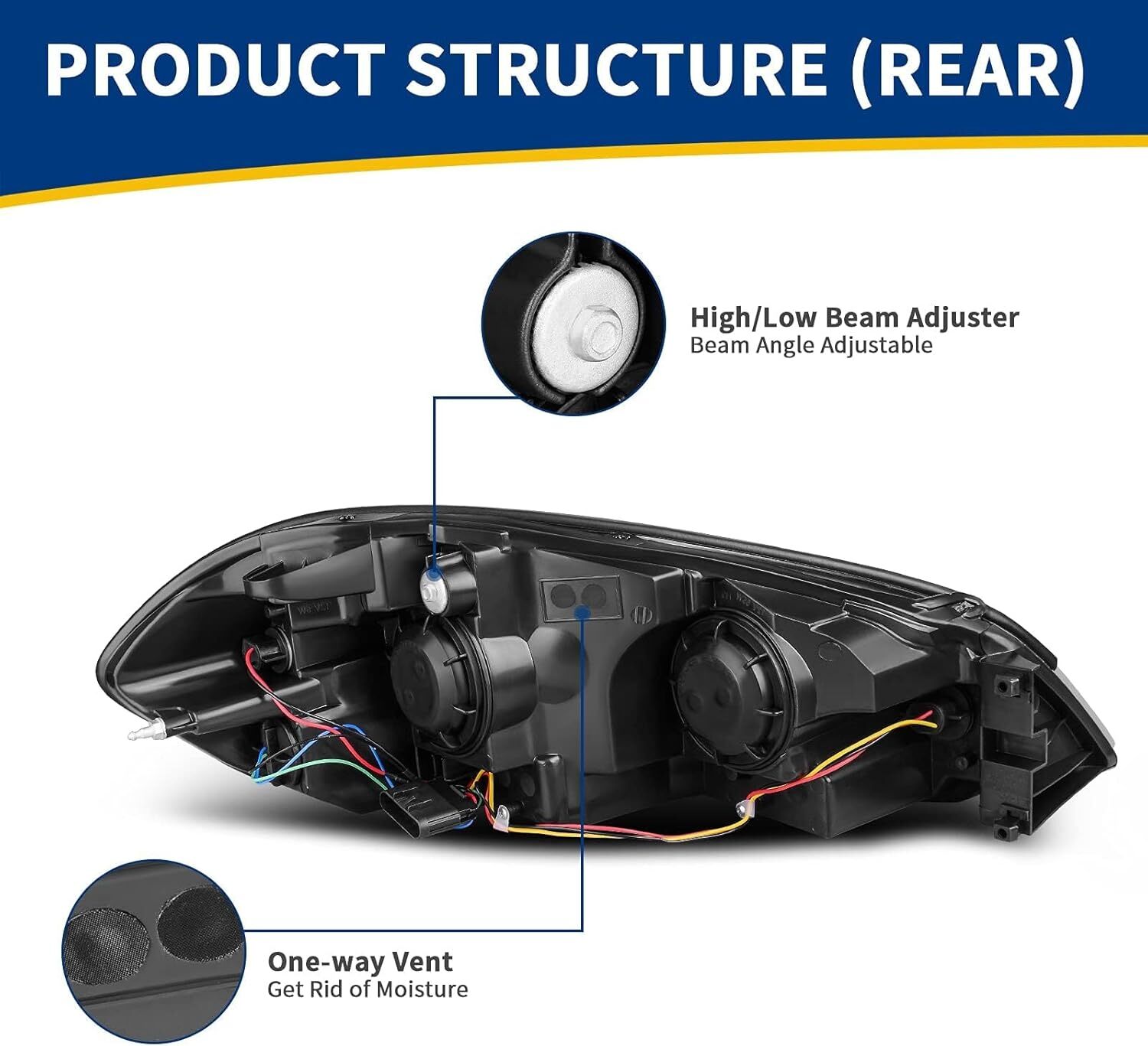 AUTOSAVER88 Headlight Assembly Compatible with 2006-2013 Chevy Impala 2014-2016