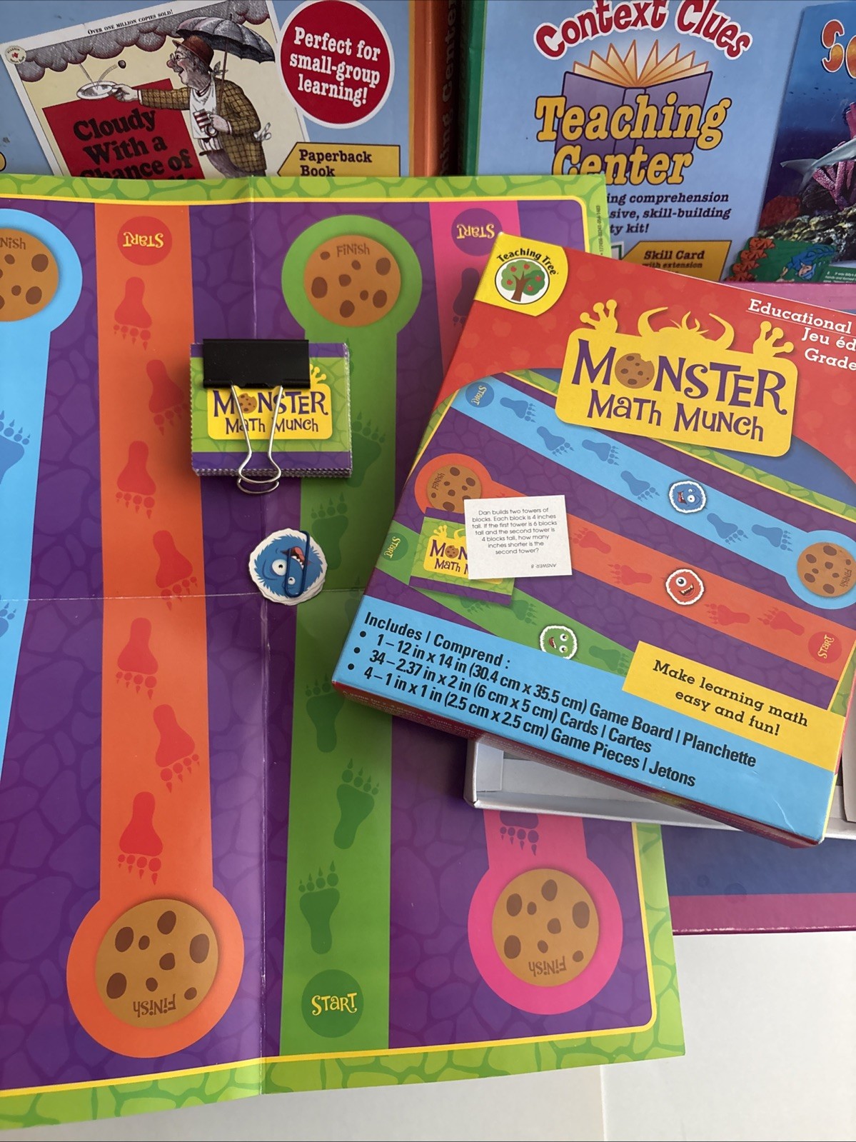 Learning Center Lakeshore Activity Set Lot Of 11 Games 4-9 Homeschool Education