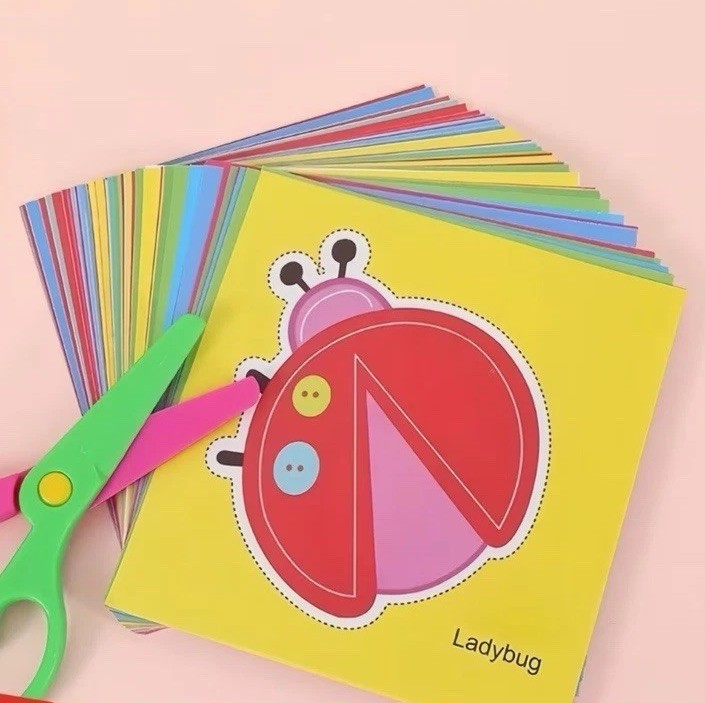 Fun Paper Cutting Set, PaperCutting, Paper Art, Scissor Skills, 48 Pcs