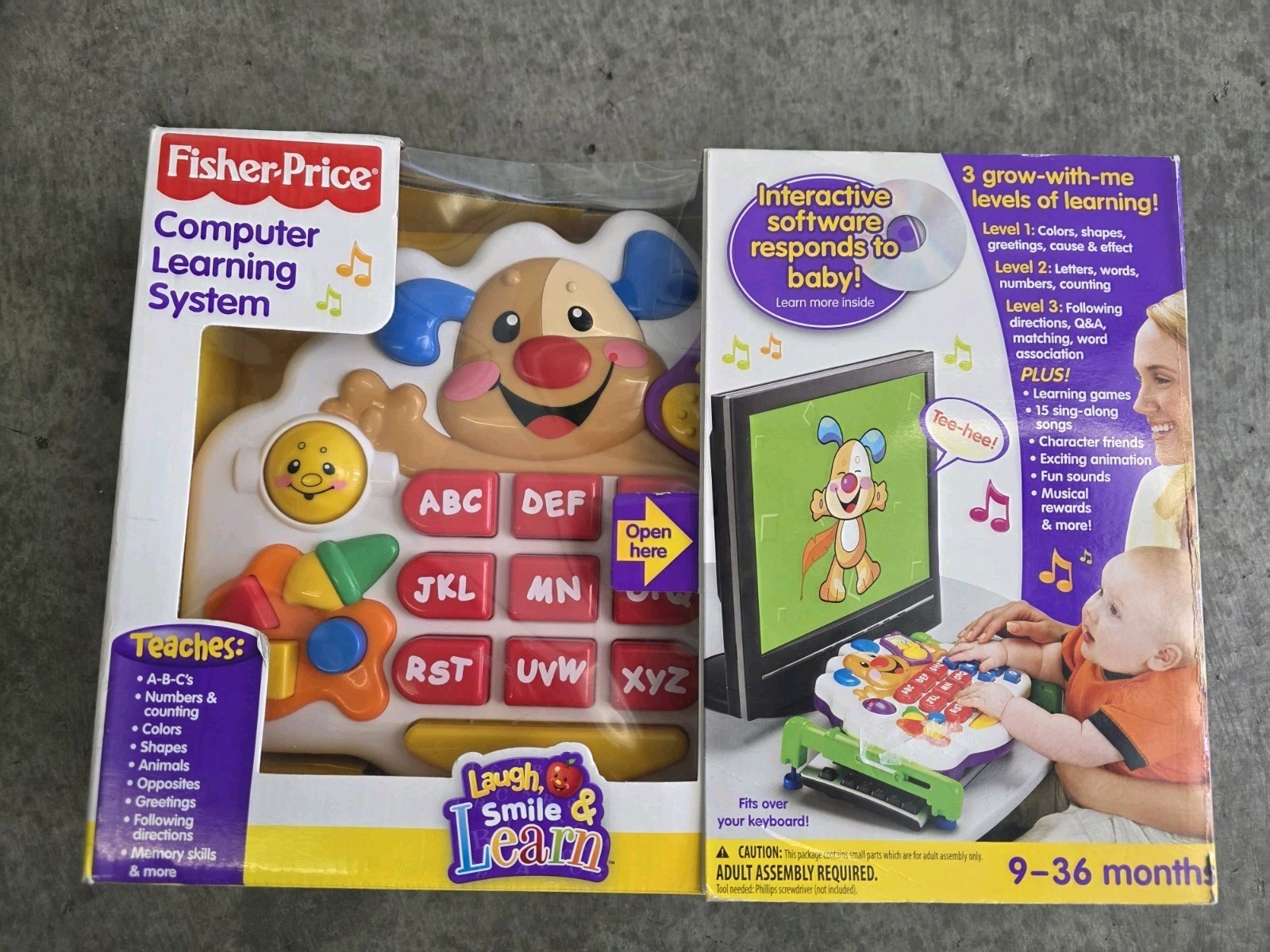 Fisher Price Computer Learning System 9- 36 Months New ABC Laugh Smile Learn