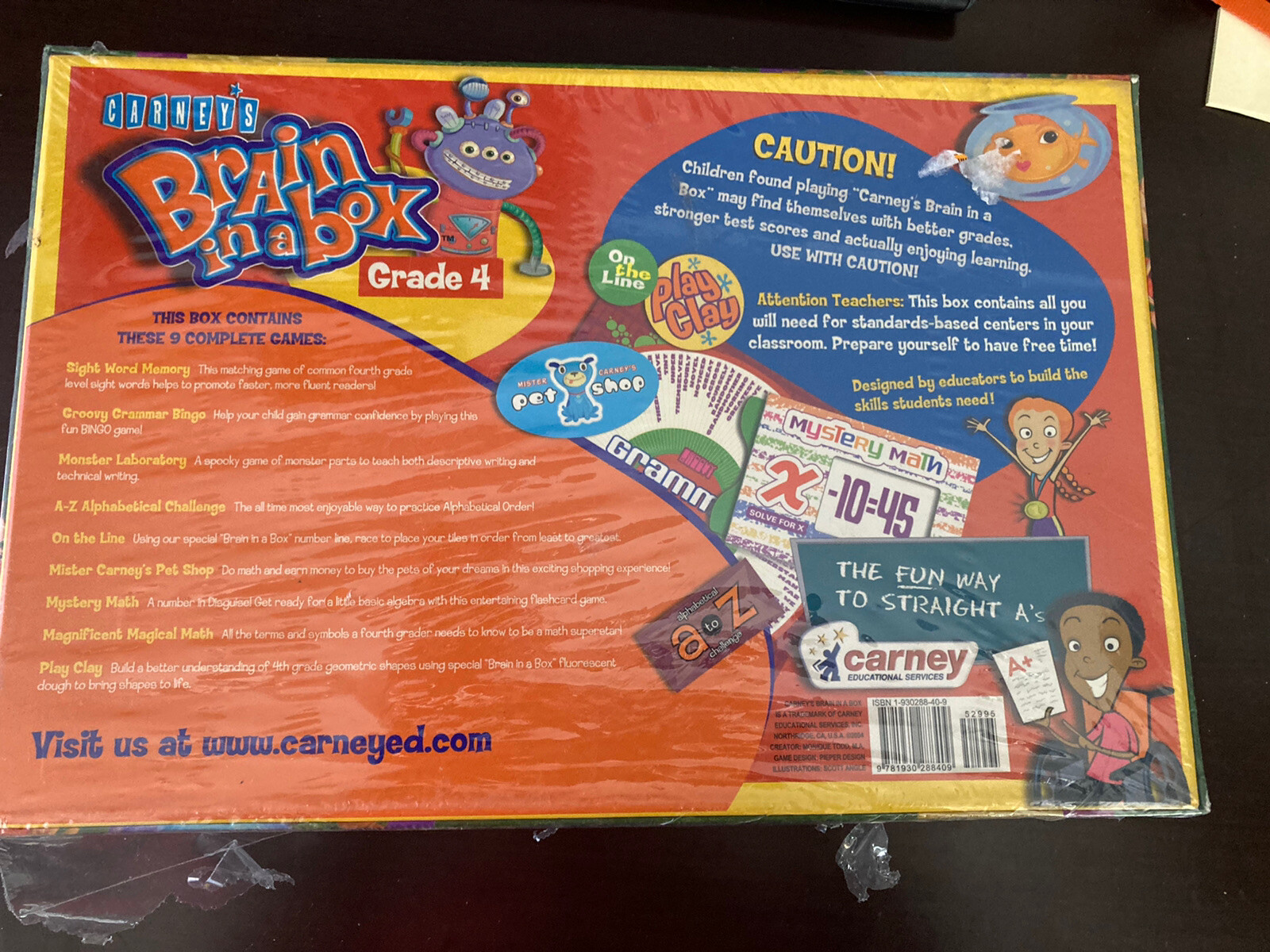 Carney’s Brain in a Box Grade 4 Educational Fun Homeschool 🆕 b