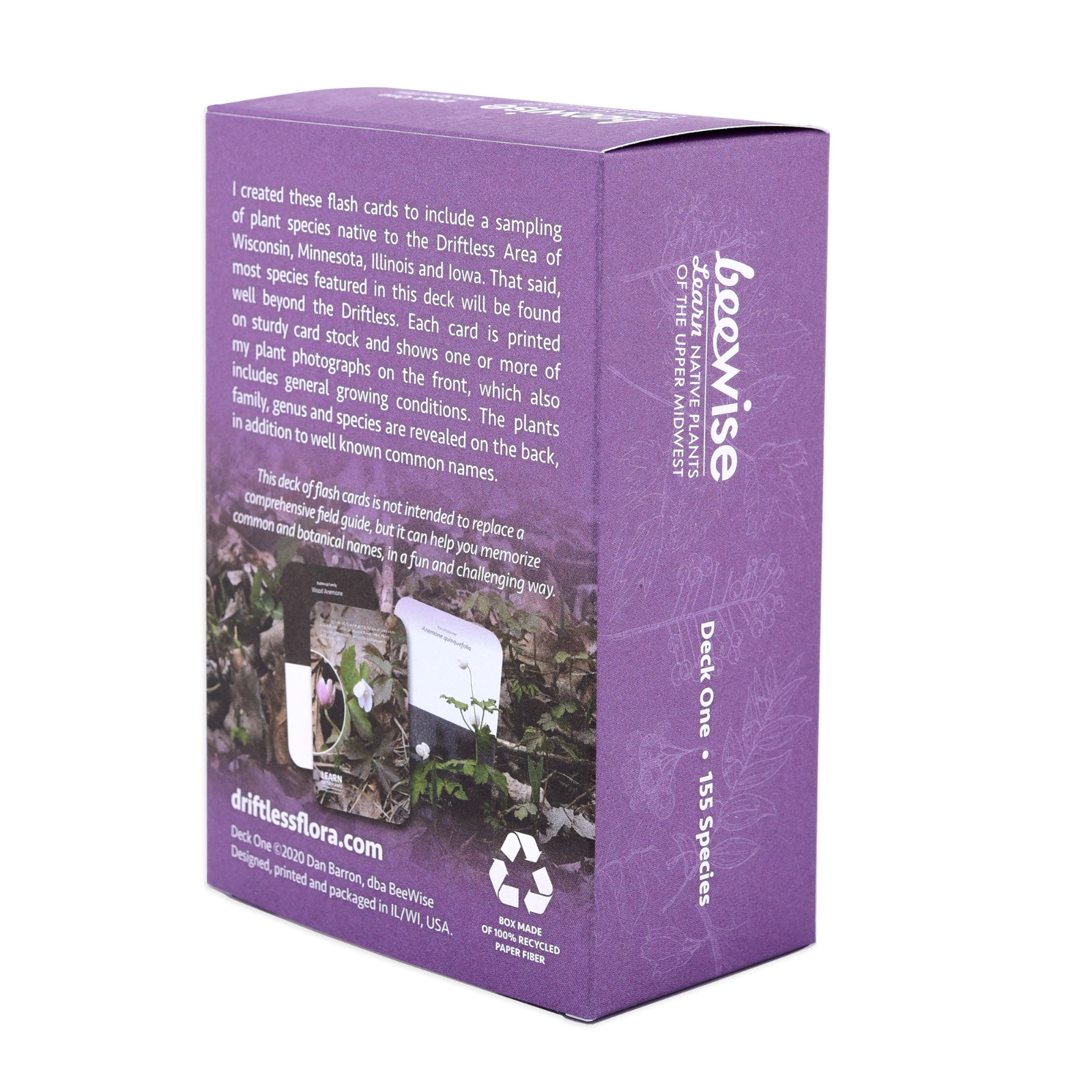 Learn Native Plants of the Upper Midwest, 155 species, flash cards