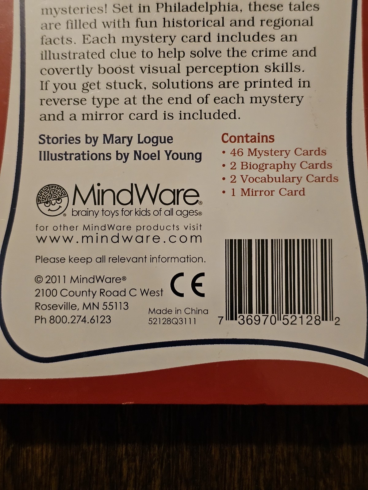 Benjamin’s Mystery Deck by Mary Logue 2011 MindWare 50 Cards New Sealed