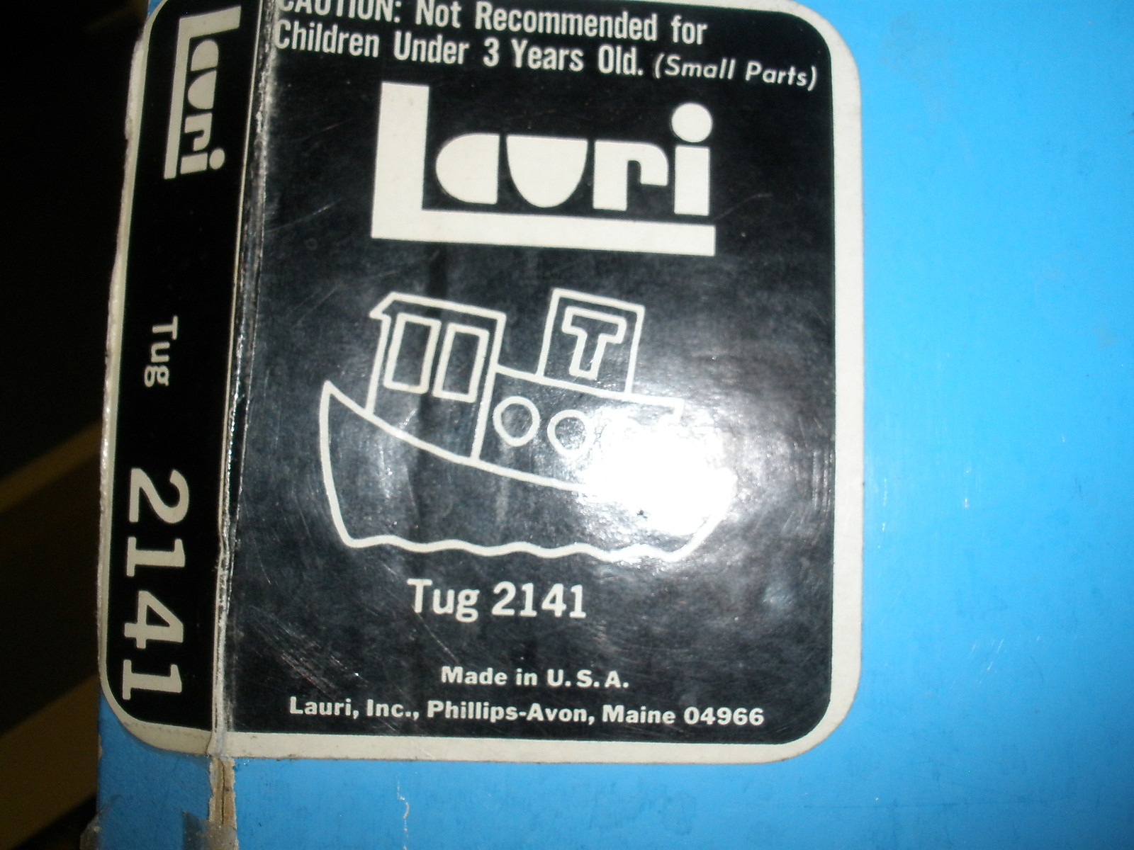 Vintage 1979 Lauri 2141 Tug Tugboat puzzle fine motor shape COMPLETE
