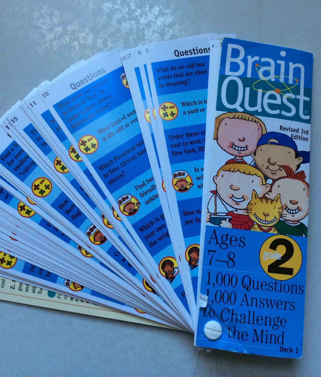 Brain Quest-Revised 3rd Edition-Grade 2 Deck #1 Ages 7-8