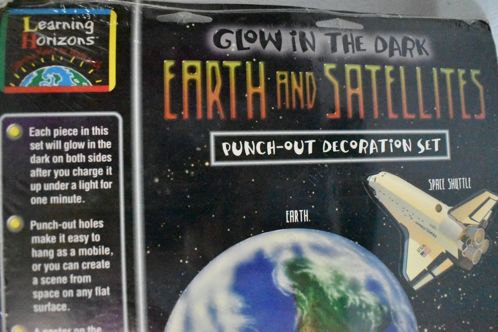 Vintage Poster Earth Space Learning Hanging Mobile Horizons Craft