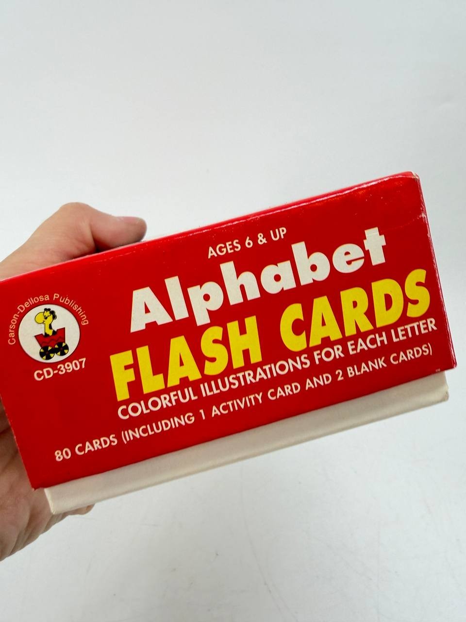 Carson Dellosa Alphabet Flash Cards 80 Cards Ages 6+ Educational Learning New