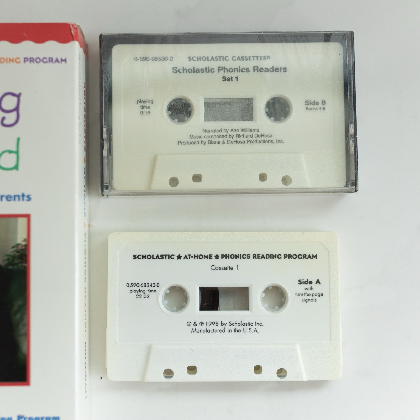 Scholastic At-Home Phonics Reading Program Books Cassettes VHS Games Ages 4-7