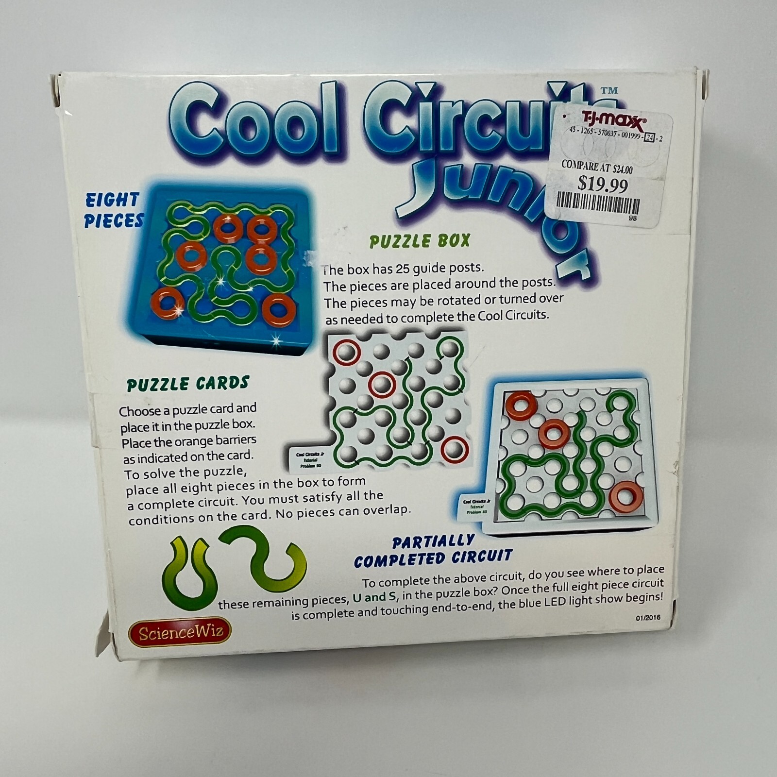 Cool Circuits Game Electronic Board – 40 Puzzle Challenges