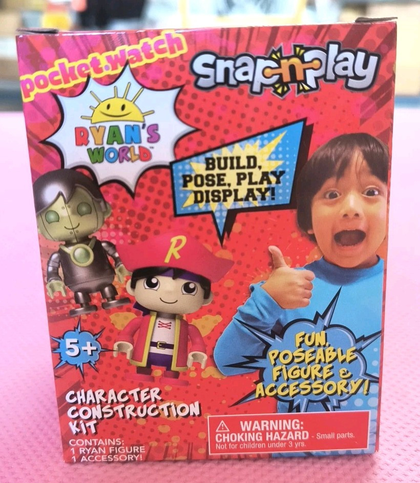 Ryan’s World Snap-n-Play Mini Construction Kit Mystery Blind Box Figure & Toy