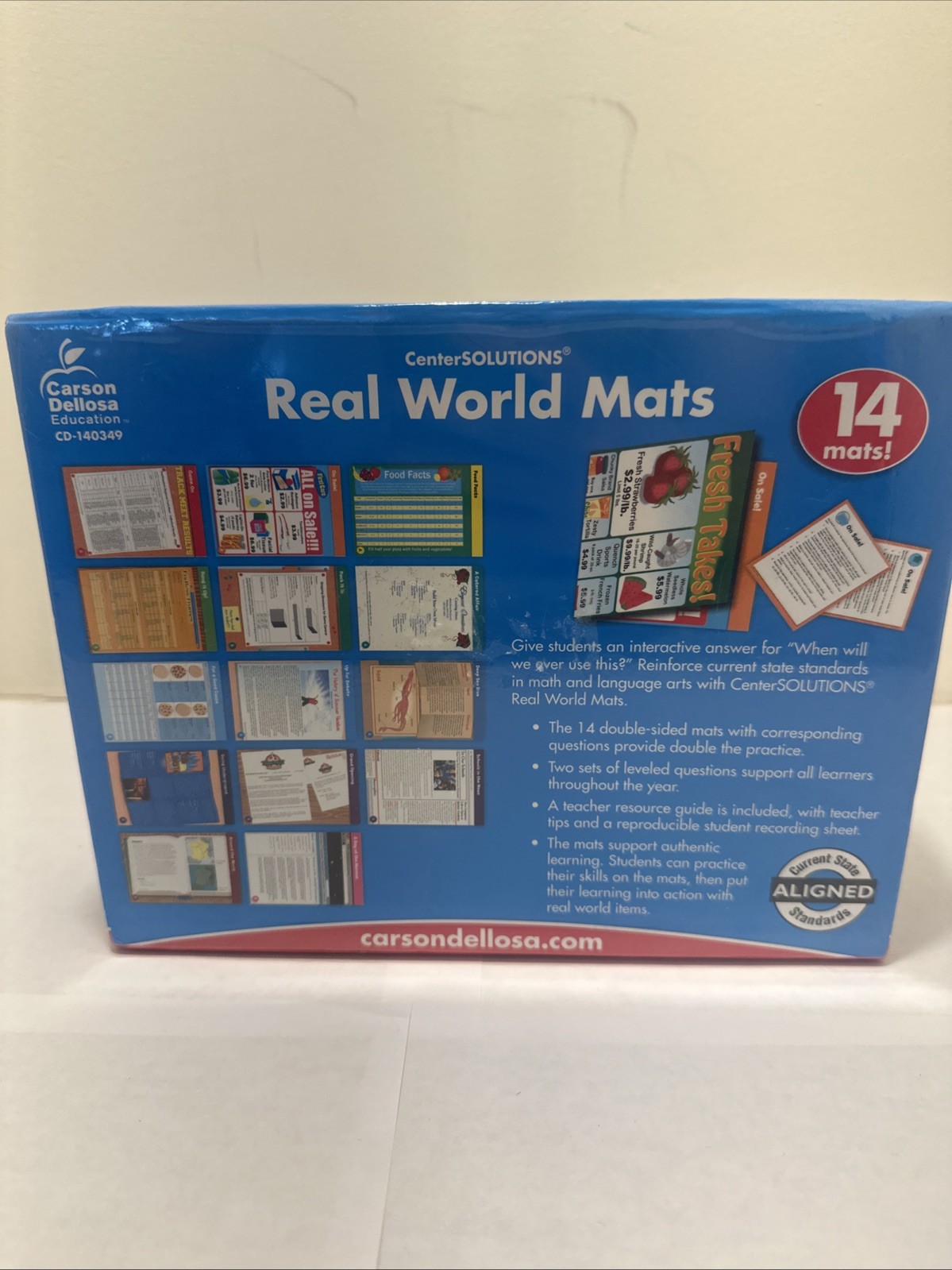 Real World Mats – Grade 5 Math and Language Arts NEW Common Core