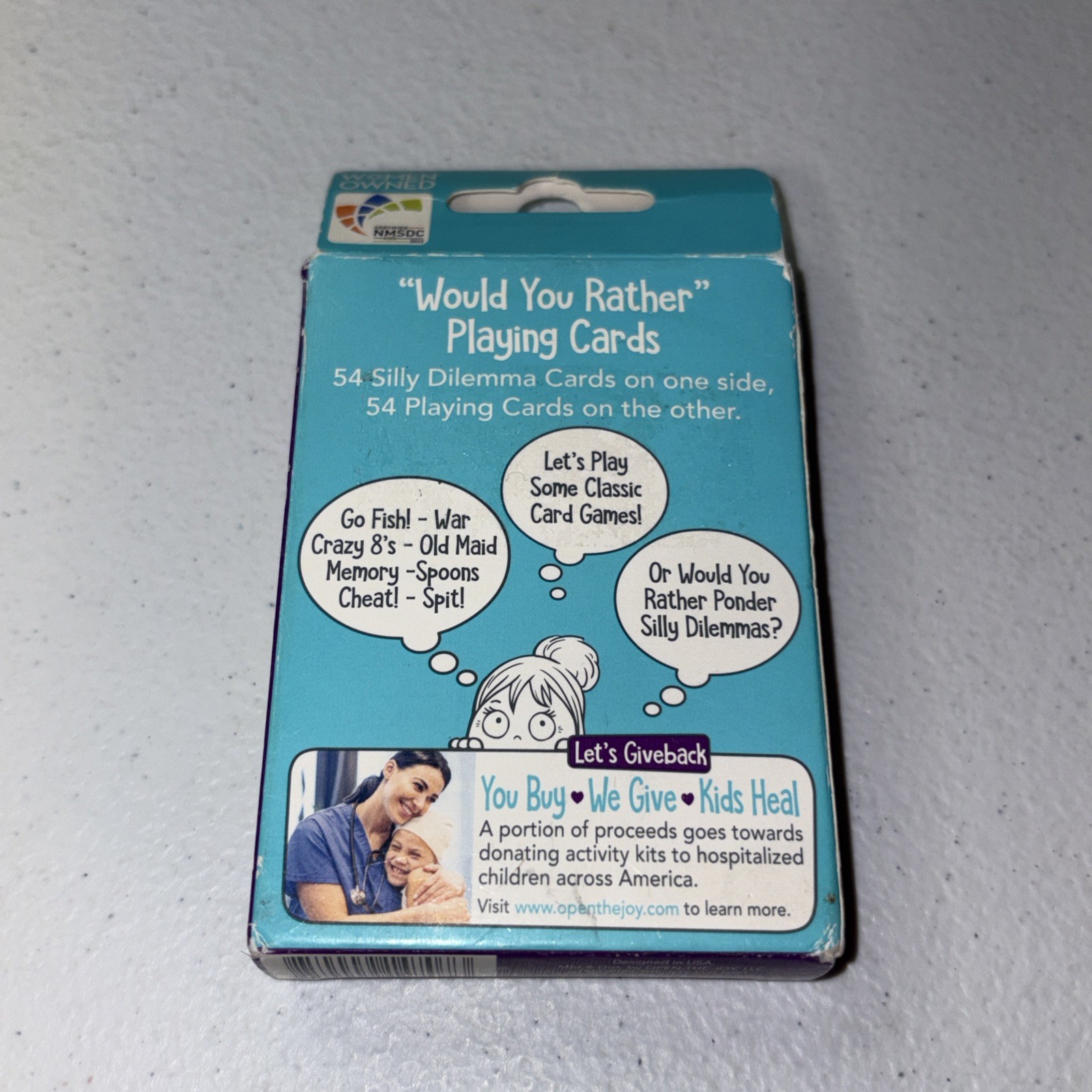 Open The Joy Would You Rather Playing Cards, Lets Play Cards! Complete CIB